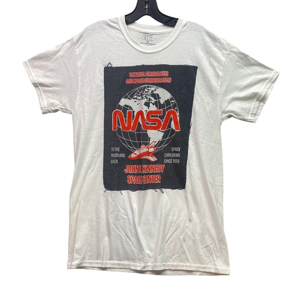 NASA Shirt Mens Medium John F Kennedy Space Center Spaceship Streetwear - Picture 1 of 7